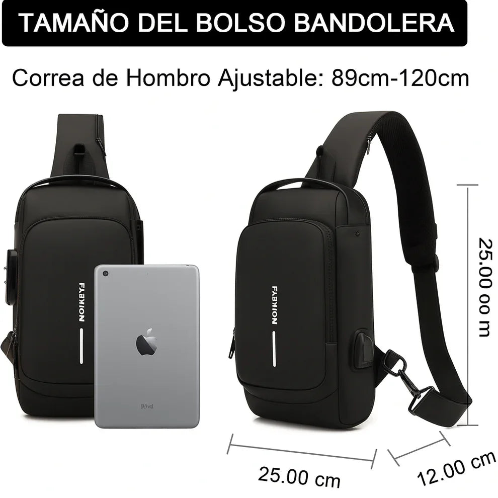 MOCHILA ANTIRROBO NEGRA: SEGURIDAD Y ESTILO EN CADA AVENTURA